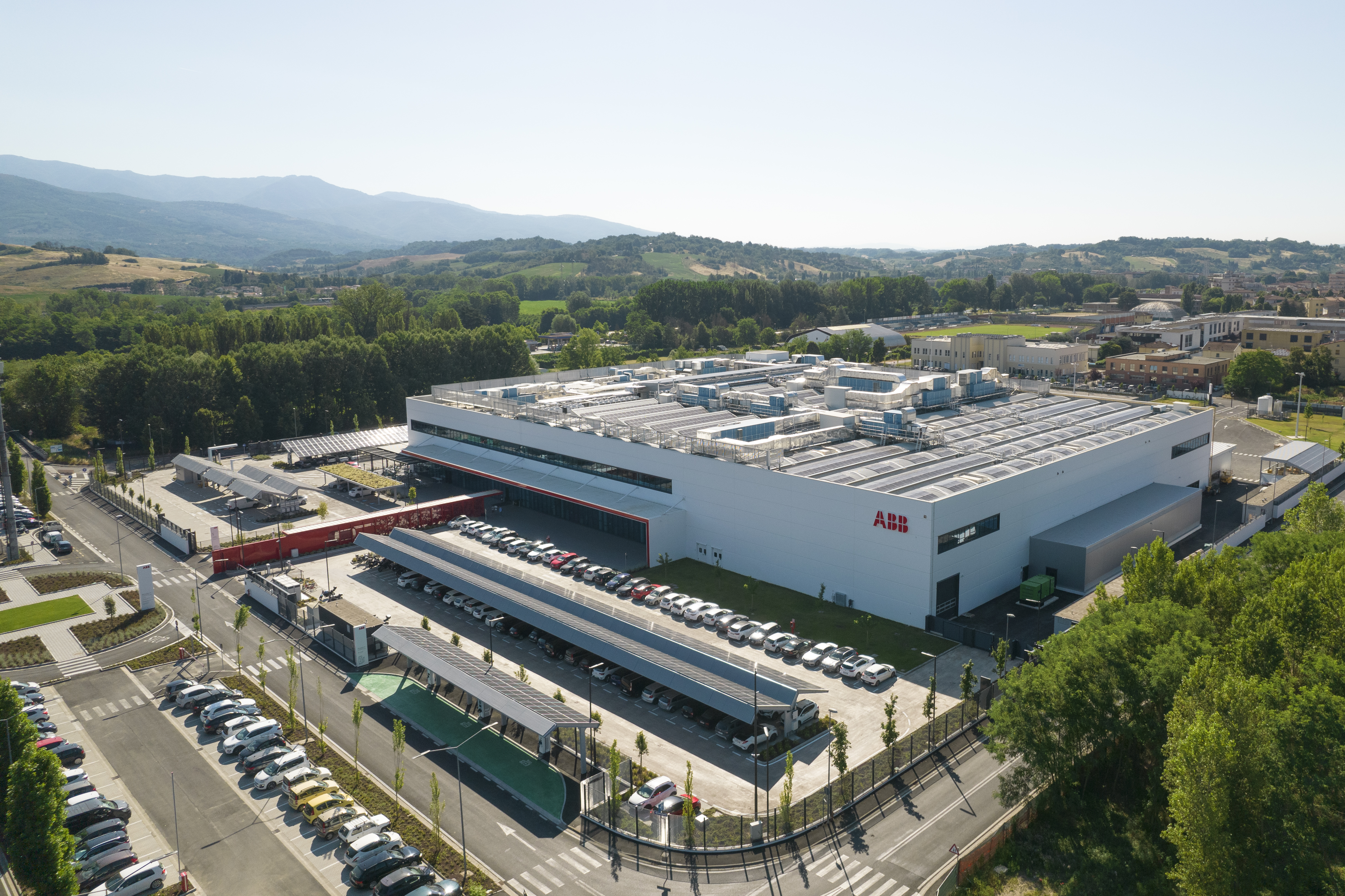 ABB E-mobility opens its largest DC fast charger production facility in Italy
