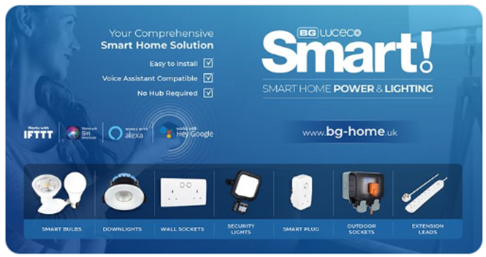 BG Luceco Smart! - A comprehensive and affordable range of smart-home lighting and power products.