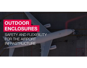 Outdoor enclosure solution for airport infrastructure