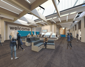 Unitrunk provides a study in simpler specification at Coventry Uni library